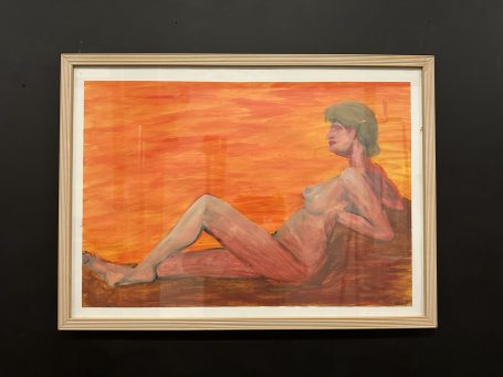 Naakte vrouw liggend