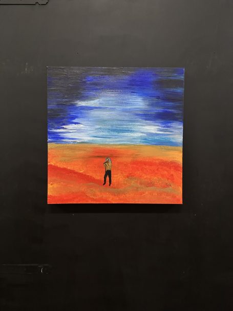 Rock Schilderij zanger