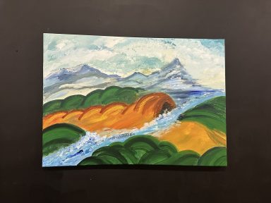 Bergen abstract en realistisch